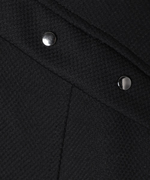 3.3 Field Trip （3.3フィールドトリップ）の「3.3 Field Trip／切り替えスタッズT（Tシャツ/カットソー・メンズ・グレー/ブラック・MEDIUM/LARGE）」の4枚目の写真