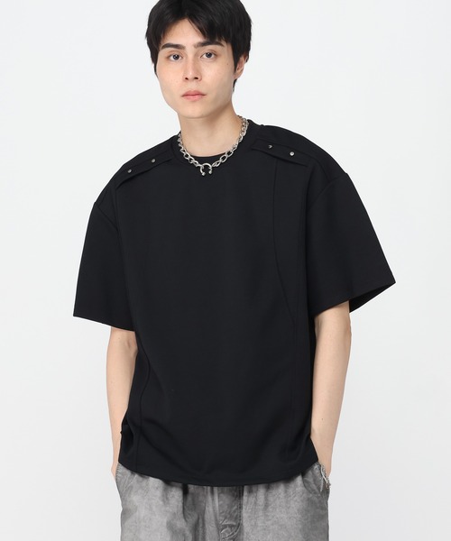 3.3 Field Trip （3.3フィールドトリップ）の「3.3 Field Trip／切り替えスタッズT（Tシャツ/カットソー・メンズ・グレー/ブラック・MEDIUM/LARGE）」の11枚目の写真