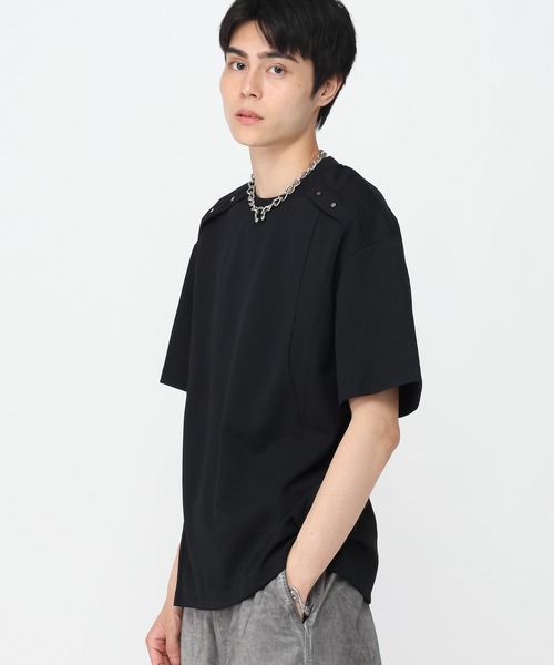 3.3 Field Trip （3.3フィールドトリップ）の「3.3 Field Trip／切り替えスタッズT（Tシャツ/カットソー・メンズ・グレー/ブラック・MEDIUM/LARGE）」の14枚目の写真