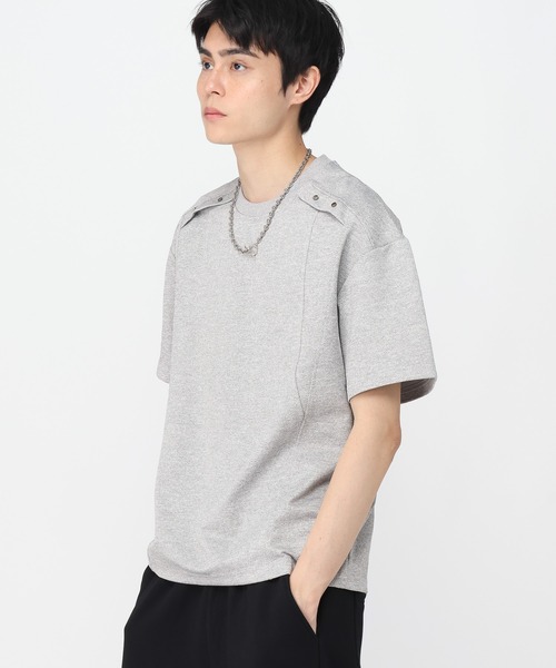 3.3 Field Trip （3.3フィールドトリップ）の「3.3 Field Trip／切り替えスタッズT（Tシャツ/カットソー・メンズ・グレー/ブラック・MEDIUM/LARGE）」の10枚目の写真