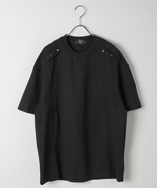 3.3 Field Trip （3.3フィールドトリップ）の「3.3 Field Trip／切り替えスタッズT（Tシャツ/カットソー・メンズ・グレー/ブラック・MEDIUM/LARGE）」の13枚目の写真