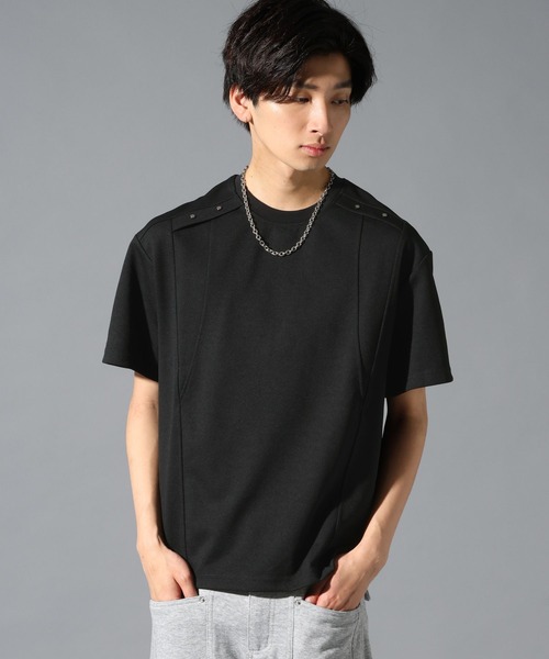 3.3 Field Trip (3.3フィールドトリップ)の「3.3 Field Trip/切り替えスタッズT(Tシャツ/カットソー・メンズ・グレー/ブラック・MEDIUM/LARGE)」の6枚目の写真