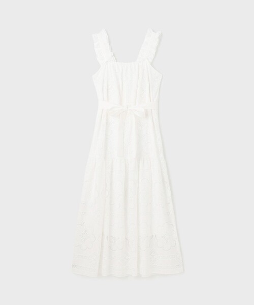 完売　diagram カットワークワンピース　美品 カットワーク刺繍ワンピース（ワンピース）｜Diagram