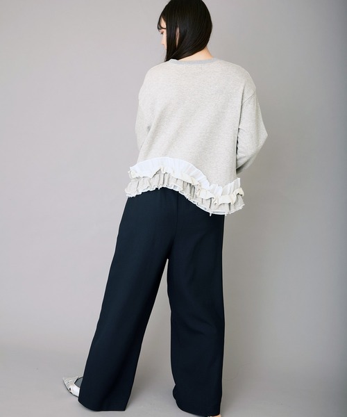 AVIE フリルデザインスウェット フリルデザインスウェット（スウェット）｜AVIE（アビィ）の