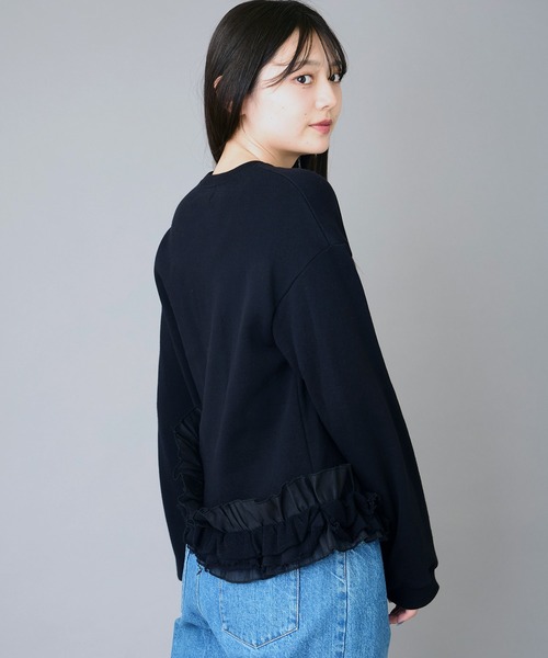 AVIE フリルデザインスウェット フリルデザインスウェット（スウェット）｜AVIE（アビィ）の