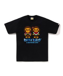 A BATHING APE Tシャツ　ビッグプリント　短丈　ピチT 2XS A BATHING APE｜アベイシングエイプのTシャツ/カットソー通販
