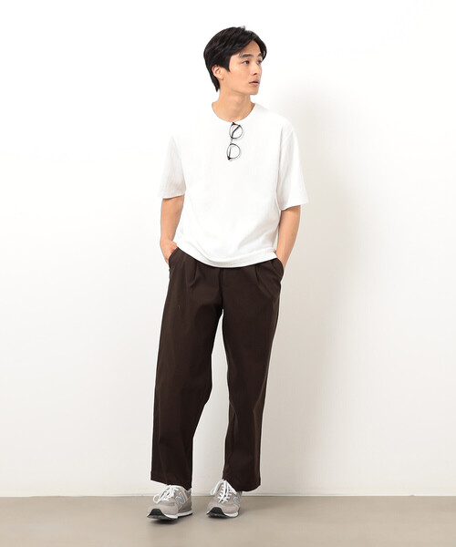 COMME CA ISM(コムサイズム)の「リンクス ストライプTシャツ(Tシャツ/カットソー・メンズ・ホワイト/ブラック・MEDIUM/LARGE/X-LARGE)」の4枚目の写真