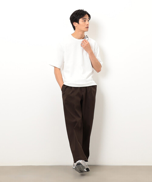COMME CA ISM(コムサイズム)の「リンクス ストライプTシャツ(Tシャツ/カットソー・メンズ・ホワイト/ブラック・MEDIUM/LARGE/X-LARGE)」の5枚目の写真