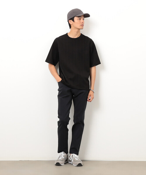 COMME CA ISM(コムサイズム)の「リンクス ストライプTシャツ(Tシャツ/カットソー・メンズ・ホワイト/ブラック・MEDIUM/LARGE/X-LARGE)」の10枚目の写真