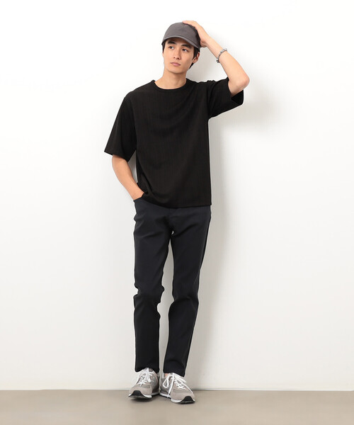 COMME CA ISM(コムサイズム)の「リンクス ストライプTシャツ(Tシャツ/カットソー・メンズ・ホワイト/ブラック・MEDIUM/LARGE/X-LARGE)」の12枚目の写真