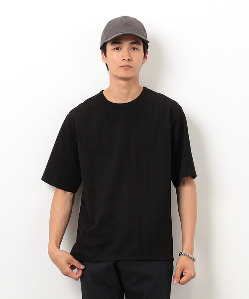 COMME CA ISM(コムサイズム)の「リンクス ストライプTシャツ(Tシャツ/カットソー・メンズ・ホワイト/ブラック・MEDIUM/LARGE/X-LARGE)」の13枚目の写真
