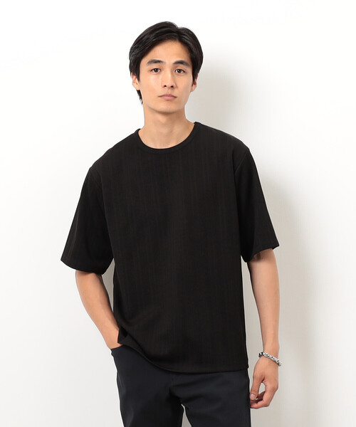 COMME CA ISM(コムサイズム)の「リンクス ストライプTシャツ(Tシャツ/カットソー・メンズ・ホワイト/ブラック・MEDIUM/LARGE/X-LARGE)」の15枚目の写真