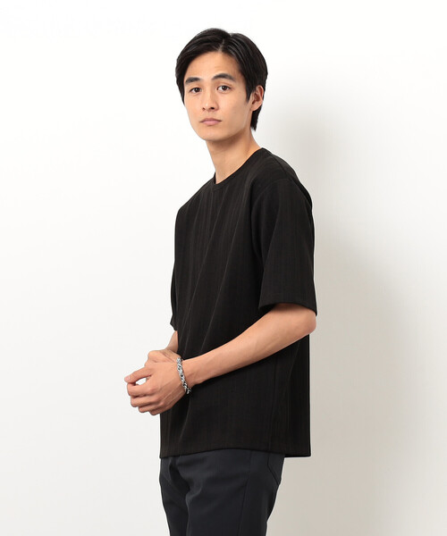 COMME CA ISM(コムサイズム)の「リンクス ストライプTシャツ(Tシャツ/カットソー・メンズ・ホワイト/ブラック・MEDIUM/LARGE/X-LARGE)」の16枚目の写真