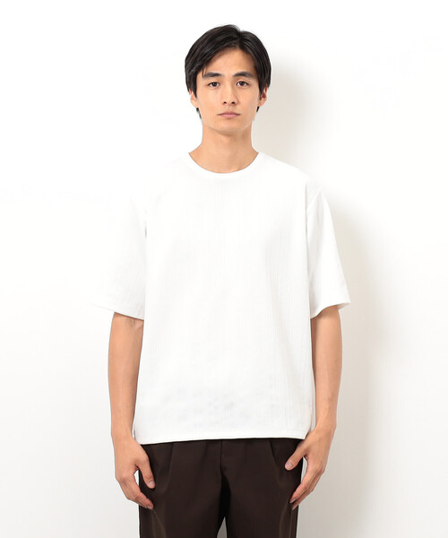 COMME CA ISM(コムサイズム)の「リンクス ストライプTシャツ(Tシャツ/カットソー・メンズ・ホワイト/ブラック・MEDIUM/LARGE/X-LARGE)」の17枚目の写真