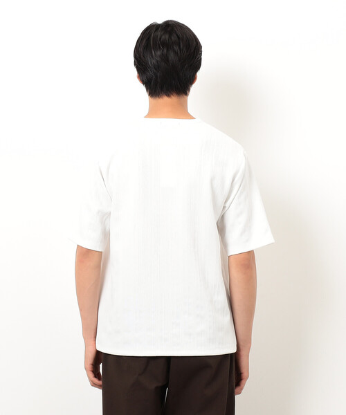 COMME CA ISM(コムサイズム)の「リンクス ストライプTシャツ(Tシャツ/カットソー・メンズ・ホワイト/ブラック・MEDIUM/LARGE/X-LARGE)」の19枚目の写真