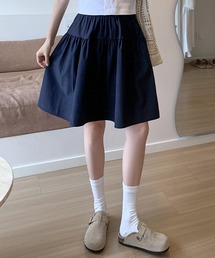 Nia（ニア）の「Nia(ニア)/ミディアム丈　ガーリーフレアスカート（スカート）」