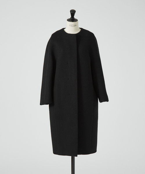 DESIGNWORKS（デザインワークス）の「ダブルビーバーコート（ステンカラーコート・レディース・グレイッシュベージュ・38）」の12枚目の写真