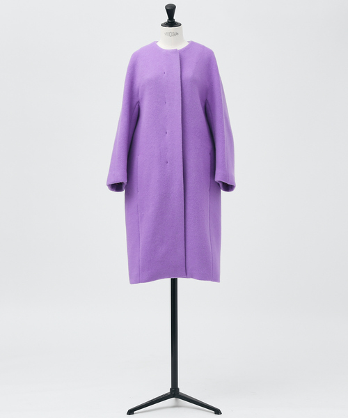 DESIGNWORKS（デザインワークス）の「ダブルビーバーコート（ステンカラーコート・レディース・グレイッシュベージュ・38）」の13枚目の写真