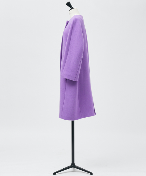 DESIGNWORKS（デザインワークス）の「ダブルビーバーコート（ステンカラーコート・レディース・グレイッシュベージュ・38）」の14枚目の写真