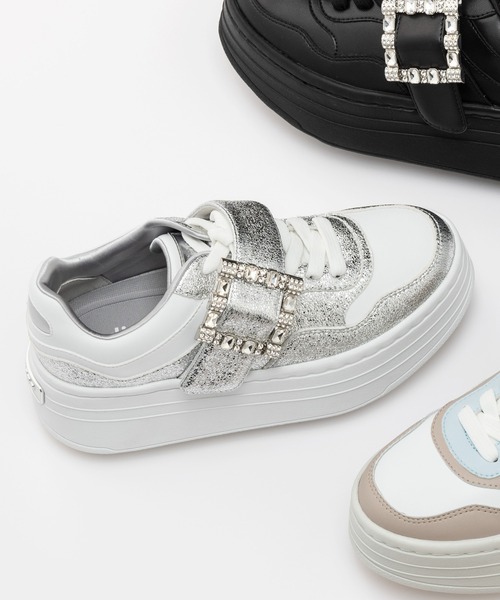 セール】【軽量】プラットフォームスニーカー（スニーカー）｜+diana