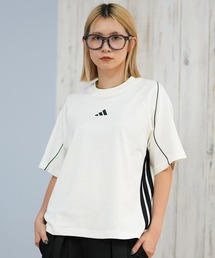 adidas（アディダス）の「adidas/アディダス W STADIUM Tシャツ スリーストライプス JZQ95（Tシャツ/カットソー・レディース）」