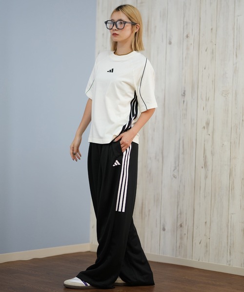 セール】adidas/アディダス W STADIUM Tシャツ スリーストライプス