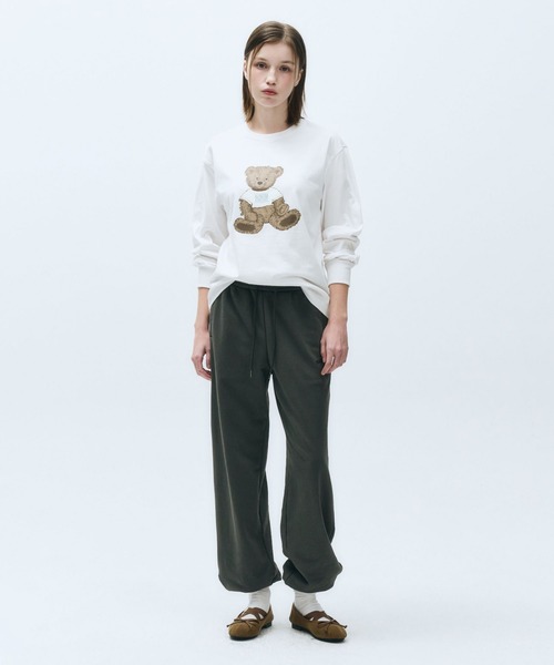 MARITHE + FRANCOIS GIRBAUD(マリテフランソワジルボー)の「DOODLE BEAR LONG SLEEVE(Tシャツ/カットソー・レディース・ヘザーグレー/ネイビー/ホワイト・MEDIUM/LARGE/SMALL)」の6枚目の写真