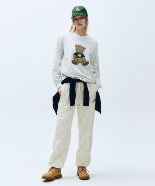 MARITHE + FRANCOIS GIRBAUD(マリテフランソワジルボー)の「DOODLE BEAR LONG SLEEVE(Tシャツ/カットソー・レディース・ヘザーグレー/ネイビー/ホワイト・MEDIUM/LARGE/SMALL)」の18枚目の写真