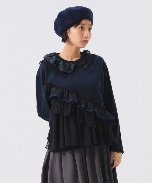 別注】TORI-TO / フリルカラー Tシャツ（Tシャツ/カットソー）｜TORI