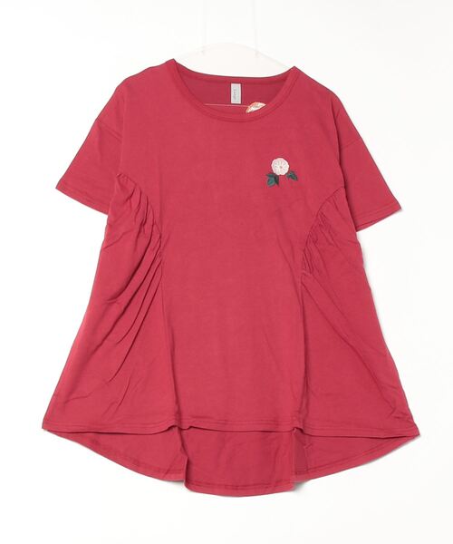 Emago(イマゴ)の「EMAGO アサガオ刺繍フレアT(Tシャツ/カットソー・レディース・ネイビー/レッド/ブラック・FREE)」の22枚目の写真