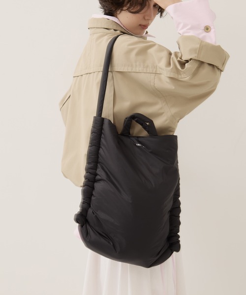 【新品未使用】YAHKI Navy ナイロン ハンドバッグ YAHKI＞ナイロン ショルダーバッグ ―2WAY―