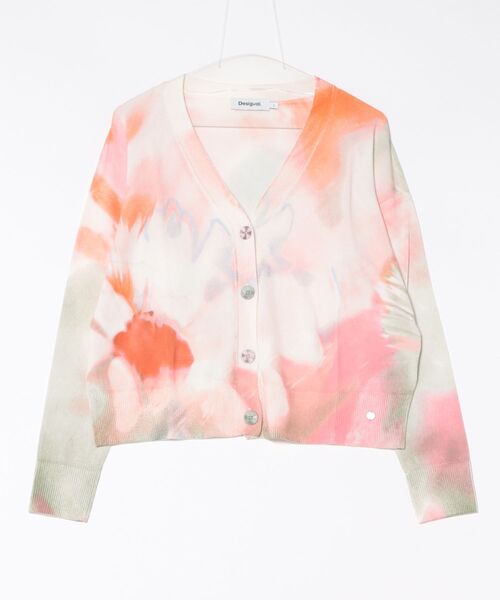 Desigual(デシグアル)の「タイダイフローラルニットカーディガン(カーディガン/ボレロ・レディース・ホワイト・S/M/XS/L/XL)」の5枚目の写真