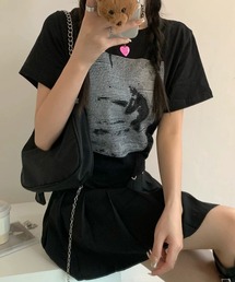 セール】チビT 半袖 ショート丈 韓国ファッション y2k ちび Tシャツ