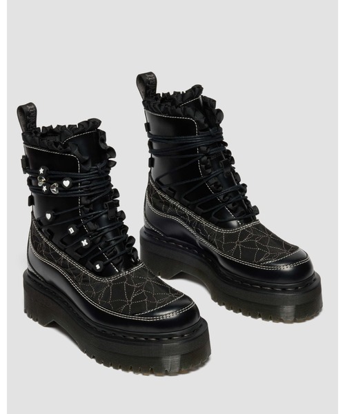 Dr. Martens(ドクターマーチン)の「Dr. Martens/ドクターマーチン JADON FRILL 8 ホール ブーツ 42044001(ブーツ・レディース・ブラック・UK3/UK6/UK5/UK4)」の6枚目の写真