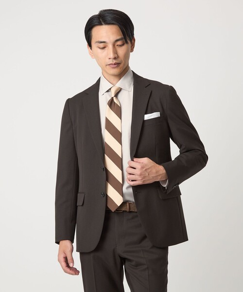 コットン ブロード ショートワイドカラー ドレスシャツ -形態安定