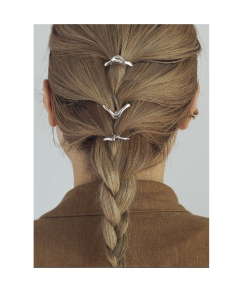 Sakka(サッカ)の「メタル Design ヘアカフ3ピース/ポニーフック(その他ヘアアクセサリー・レディース・シルバー/ゴールド/シルバー系/ゴールド系・FREE)」の1枚目の写真