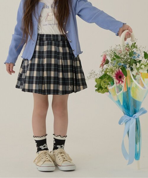 セール】アソートチェック・ランダムプリーツスカート(インパン付き