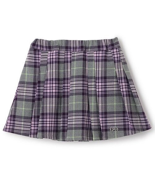 Lycee mine（リセマイン）の「アソートチェック・ランダムプリーツスカート(インパン付き)（スカート・キッズ・ブラック/ベージュ/レッド/グリーン/グレー・110cm/140cm/100cm/120cm/130cm/150cm）」の9枚目の写真