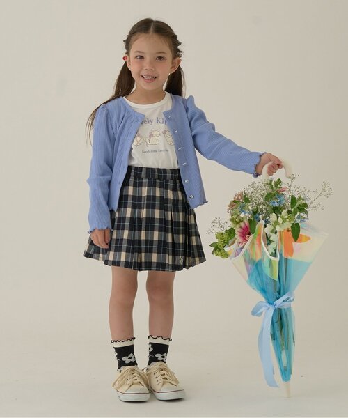 Lycee mine（リセマイン）の「アソートチェック・ランダムプリーツスカート(インパン付き)（スカート・キッズ・ブラック/ベージュ/レッド/グリーン/グレー・110cm/140cm/100cm/120cm/130cm/150cm）」の15枚目の写真