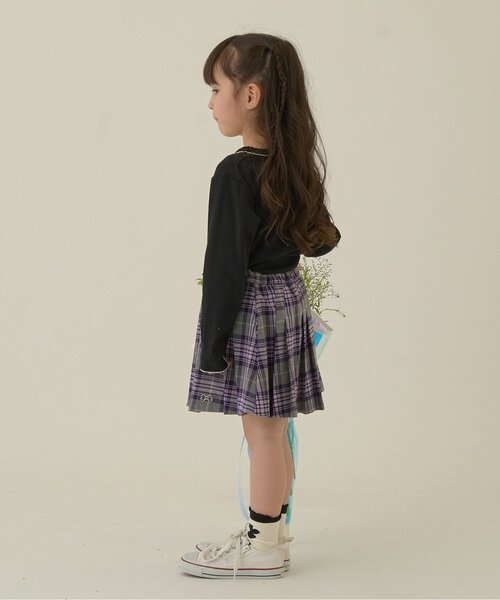Lycee mine（リセマイン）の「アソートチェック・ランダムプリーツスカート(インパン付き)（スカート・キッズ・ブラック/ベージュ/レッド/グリーン/グレー・110cm/140cm/100cm/120cm/130cm/150cm）」の17枚目の写真