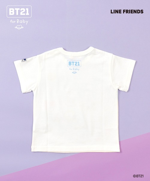 KP（ケーピー）の「【BT21】パネルプリント半袖Tシャツ（Tシャツ/カットソー・キッズ・オフホワイト・80ｃｍ/90cm）」の2枚目の写真