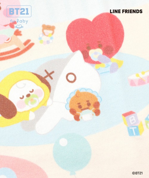 KP（ケーピー）の「【BT21】パネルプリント半袖Tシャツ（Tシャツ/カットソー・キッズ・オフホワイト・80ｃｍ/90cm）」の3枚目の写真