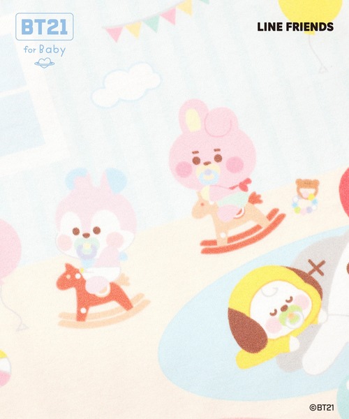 KP（ケーピー）の「【BT21】パネルプリント半袖Tシャツ（Tシャツ/カットソー・キッズ・オフホワイト・80ｃｍ/90cm）」の4枚目の写真