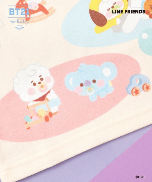 KP（ケーピー）の「【BT21】パネルプリント半袖Tシャツ（Tシャツ/カットソー・キッズ・オフホワイト・80ｃｍ/90cm）」の5枚目の写真