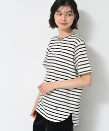 【洗える】シャツテール半袖Tシャツ