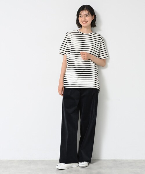 Dessin(デッサン)の「【洗える】シャツテール半袖Tシャツ(Tシャツ/カットソー・レディース・ブラック系2/ホワイト系/ブラック・00/01/02/03)」の14枚目の写真
