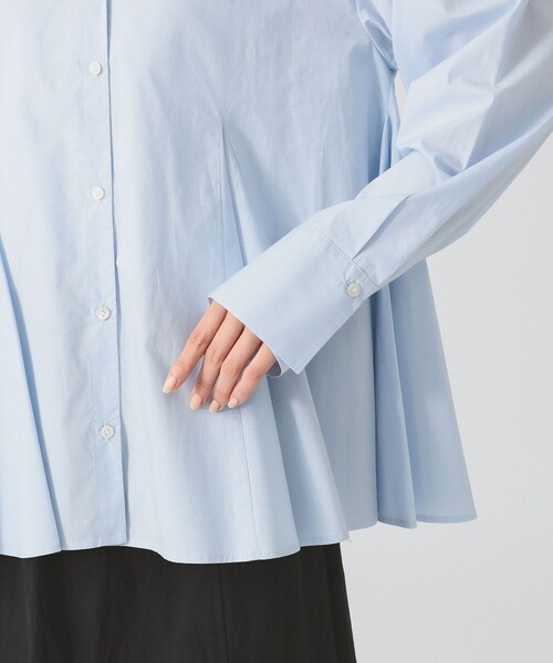 Ray BEAMS（レイビームス）の「キーネック フレア ブラウス（シャツ/ブラウス・レディース・サックスブルー/ブラック/ブラウン系その他2・ONE SIZE）」の20枚目の写真