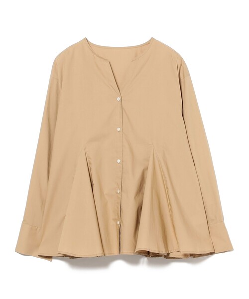 Ray BEAMS（レイビームス）の「キーネック フレア ブラウス（シャツ/ブラウス・レディース・サックスブルー/ブラック/ブラウン系その他2・ONE SIZE）」の16枚目の写真