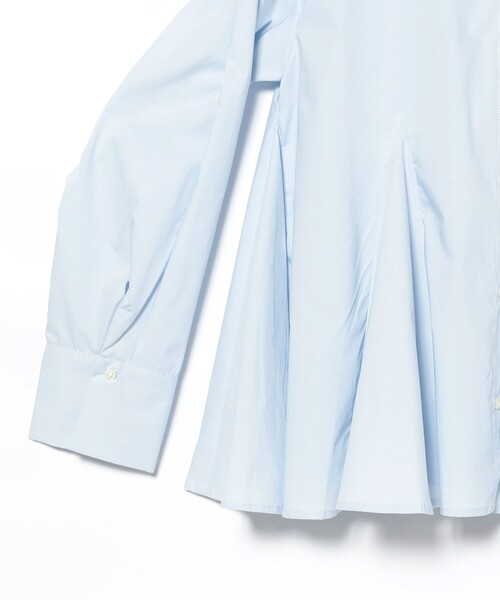 Ray BEAMS（レイビームス）の「キーネック フレア ブラウス（シャツ/ブラウス・レディース・サックスブルー/ブラック/ブラウン系その他2・ONE SIZE）」の11枚目の写真