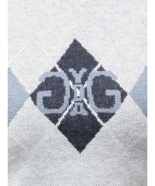 GYDA（ジェイダ）の「Symmetry GYDA アーガイルニットトップス（ニット/セーター・レディース・グレー/ブラック・FREE）」の12枚目の写真